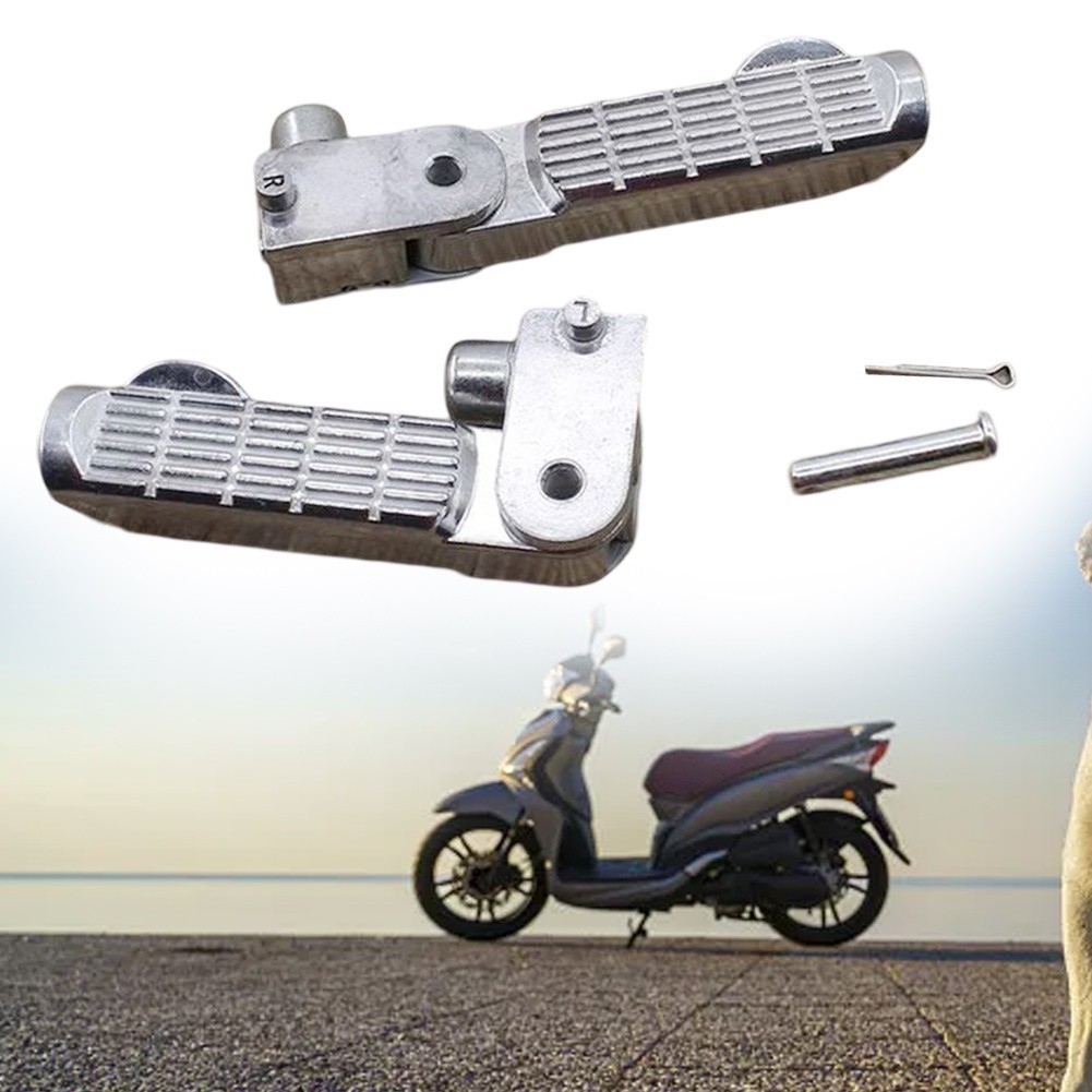 Folding Footrest Pegs for Electric Bikes Compatible with Various Models