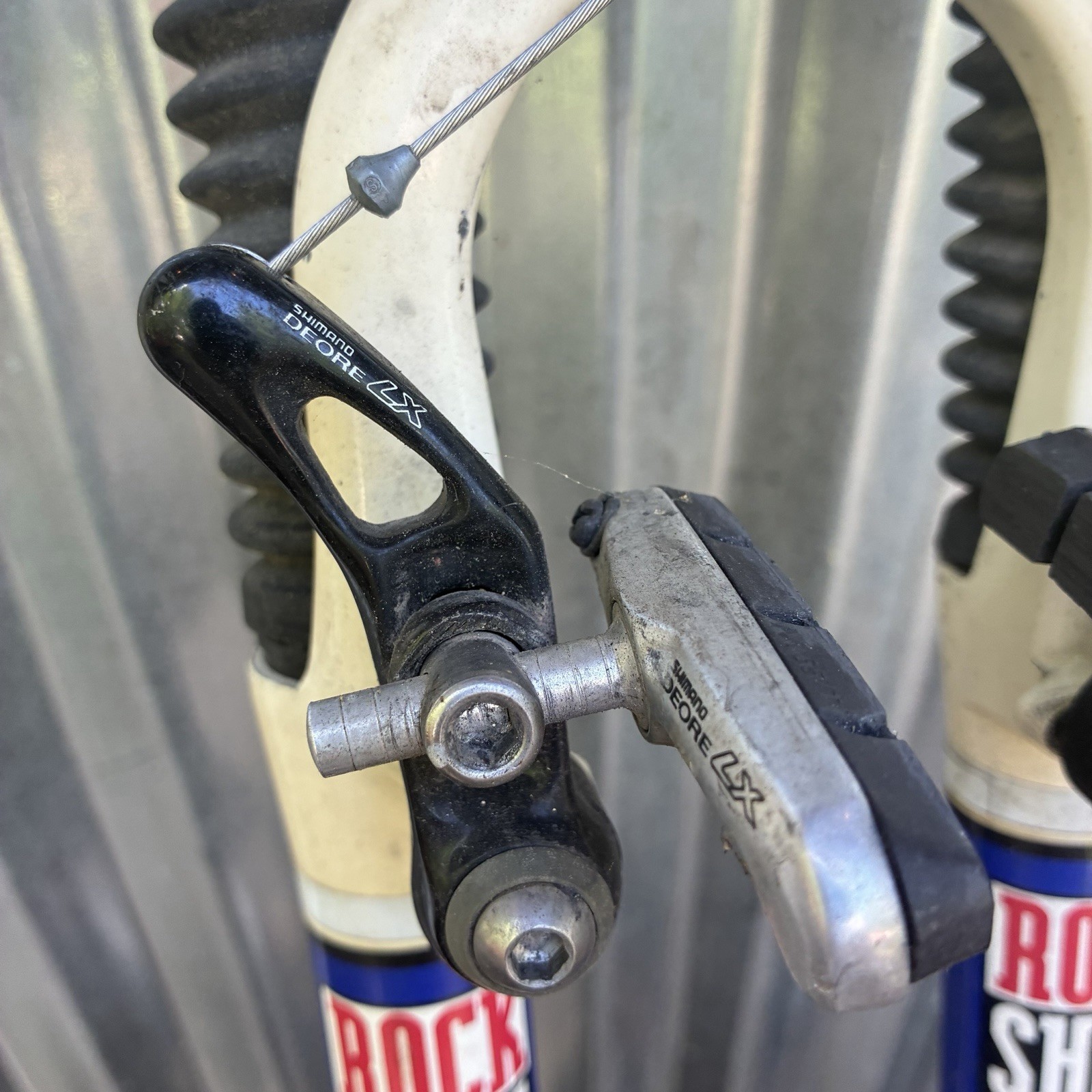Vintage RockShox Indy C Suspension Fork 1 1/8 Threaded W/deore Xt Canti 5.5in