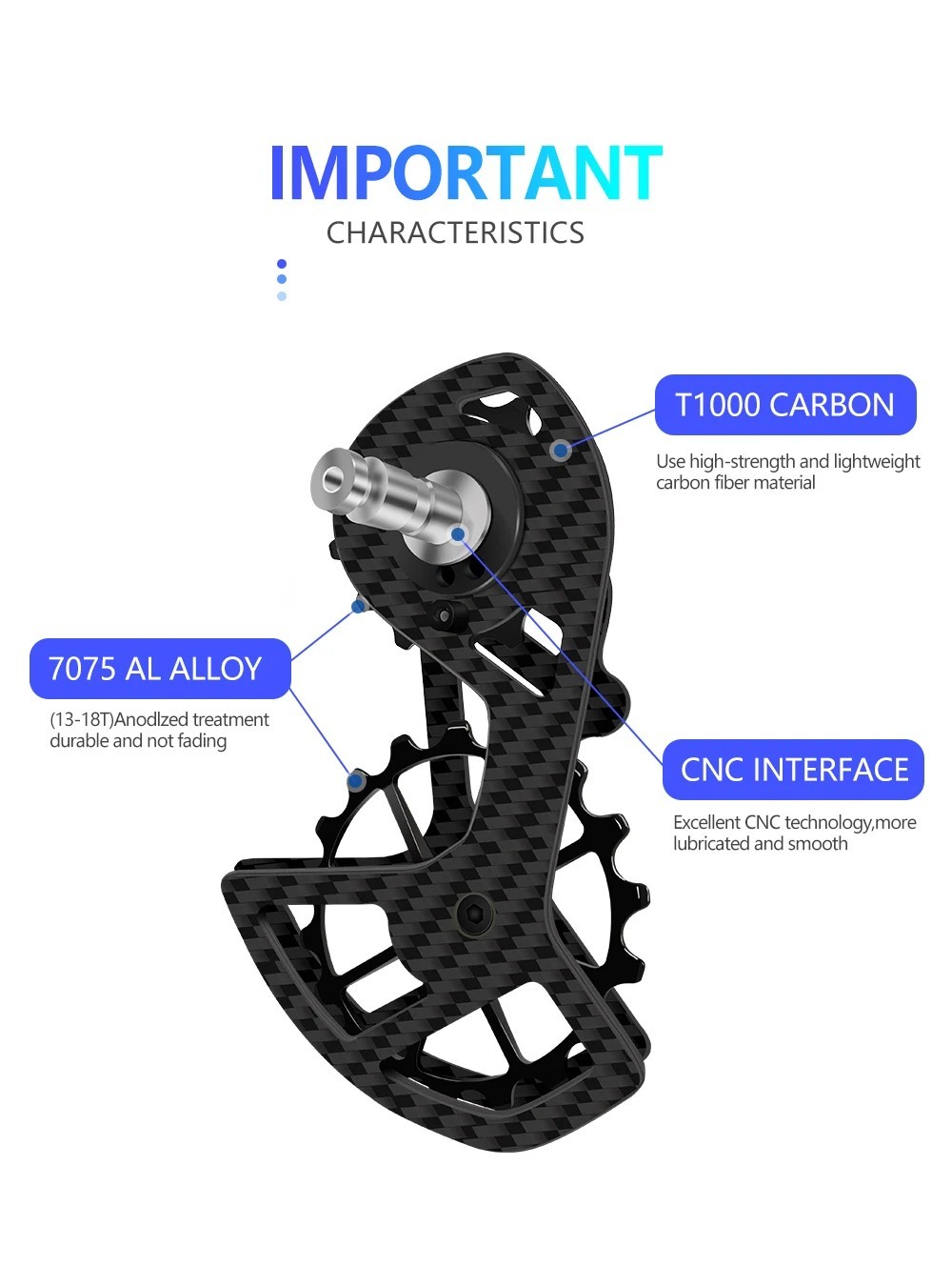 Oversized Pulley Wheel Shimano Ceramic Bearing Jokey Wheels