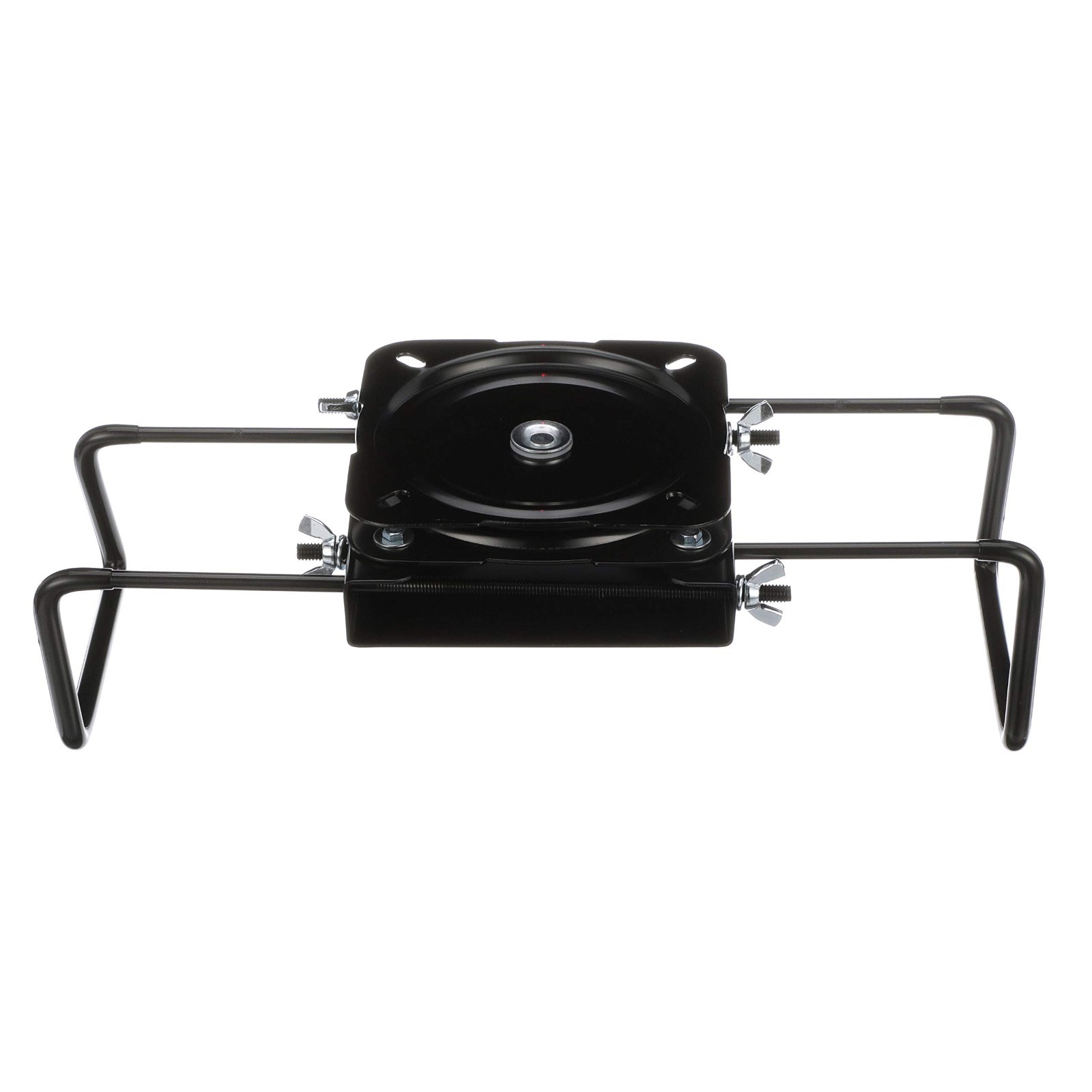 Clamp-On Swivel Seat Mount, Adjustable 7.5″ to 18″, Powder-Coated Steel, Black