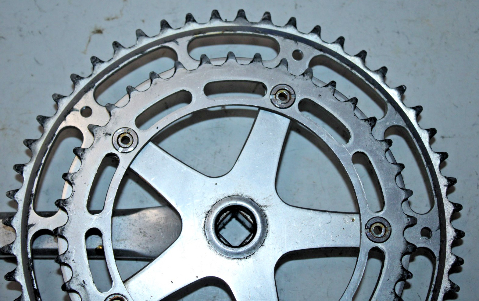 Vintage Shimano Tourney Double Drive-Side Crank-Arm 170mm 52/40T BCD130 Takagi ~