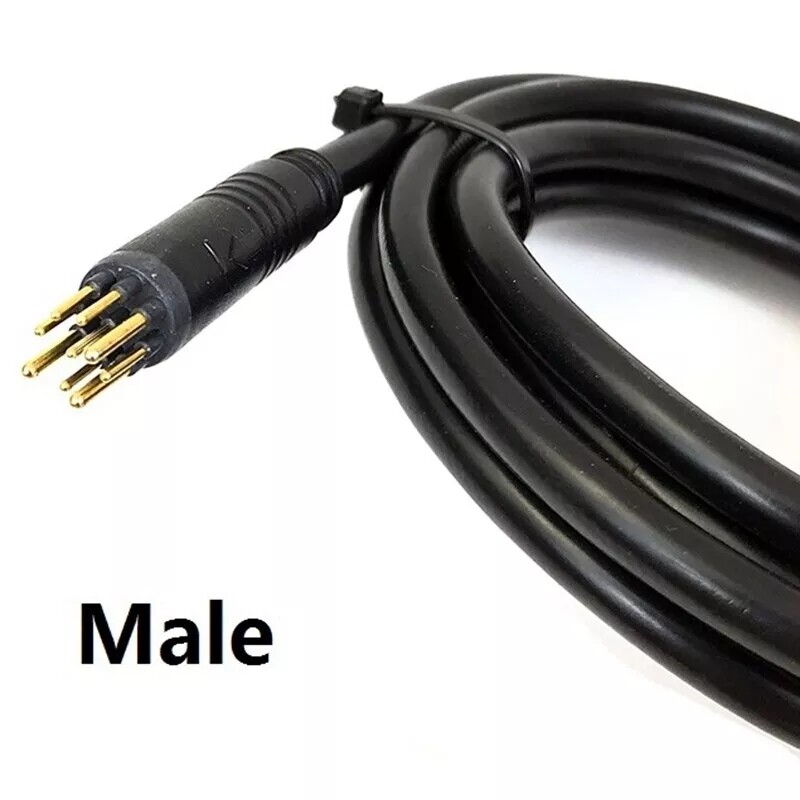 2PC E-bike Motor Extension Cable 9 Pin Male For Front Rear Wheel Hub Motors US