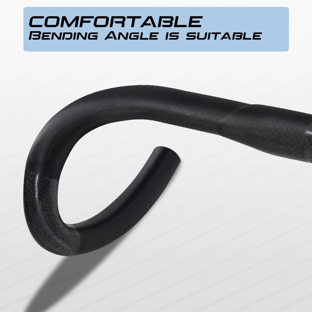 Carbon Road Bike Flats Handlebar Racing Bicycle Speed Handlebar 400/420/440mm