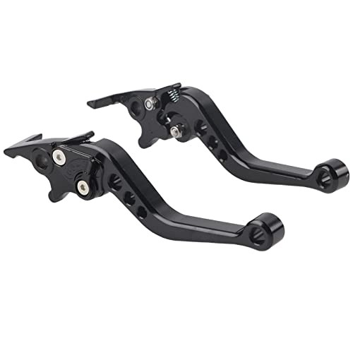 2Pcs Front Brake Lever, Universal CNC Aluminum Alloy Motorcycle Clutch Black