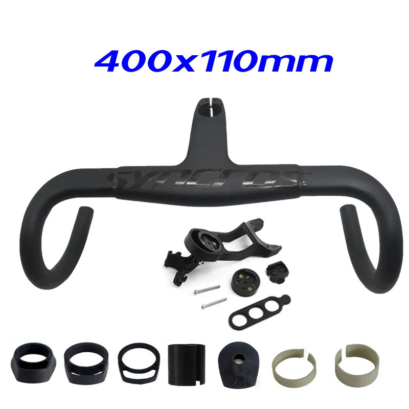 Carbon Road Bicycle Integrated Handlebar 31.8mm 28.6mm 390-430mm Drop Handelbars