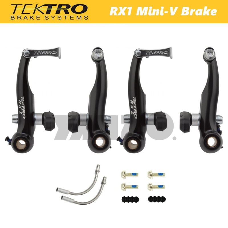 TEKTRO RX1 Mini V-Brake Cyclocross Conversion Kit (Front+Rear)，20.5-36.5mm，Black