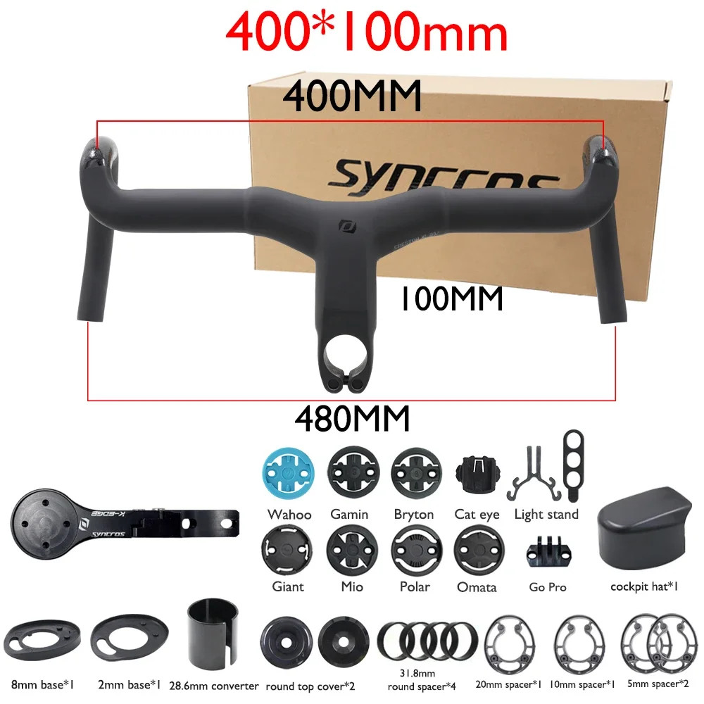 Carbon Gravel Bike Integrated 31.8mm for 16° Flare 60/115mm Reach/Drop 70-120mm