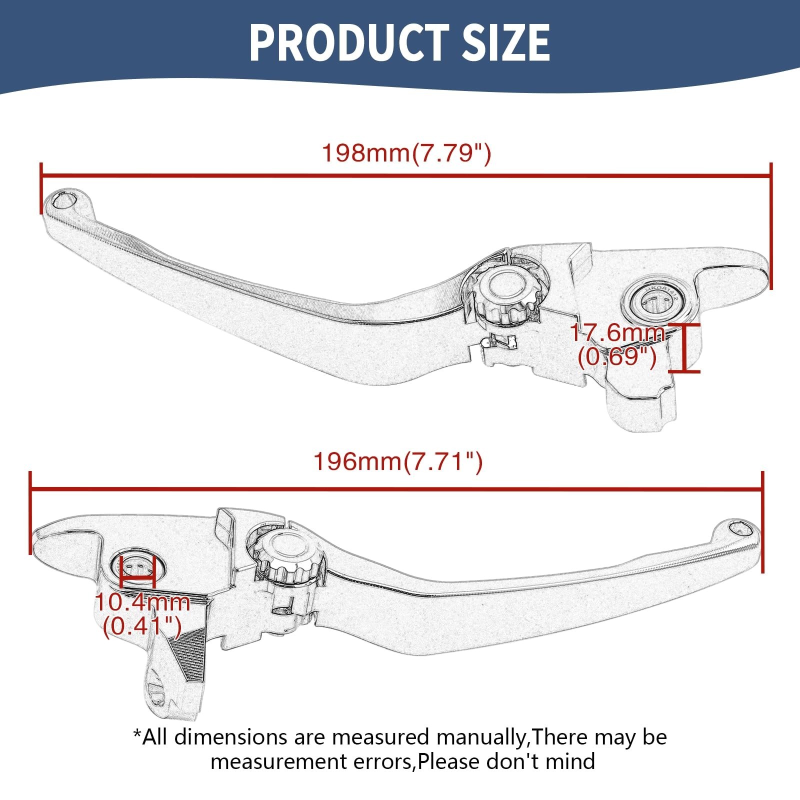 Motorcycle Levers Brake Clutch Handle Lever Adjustable Fit for Harley 2017-20…