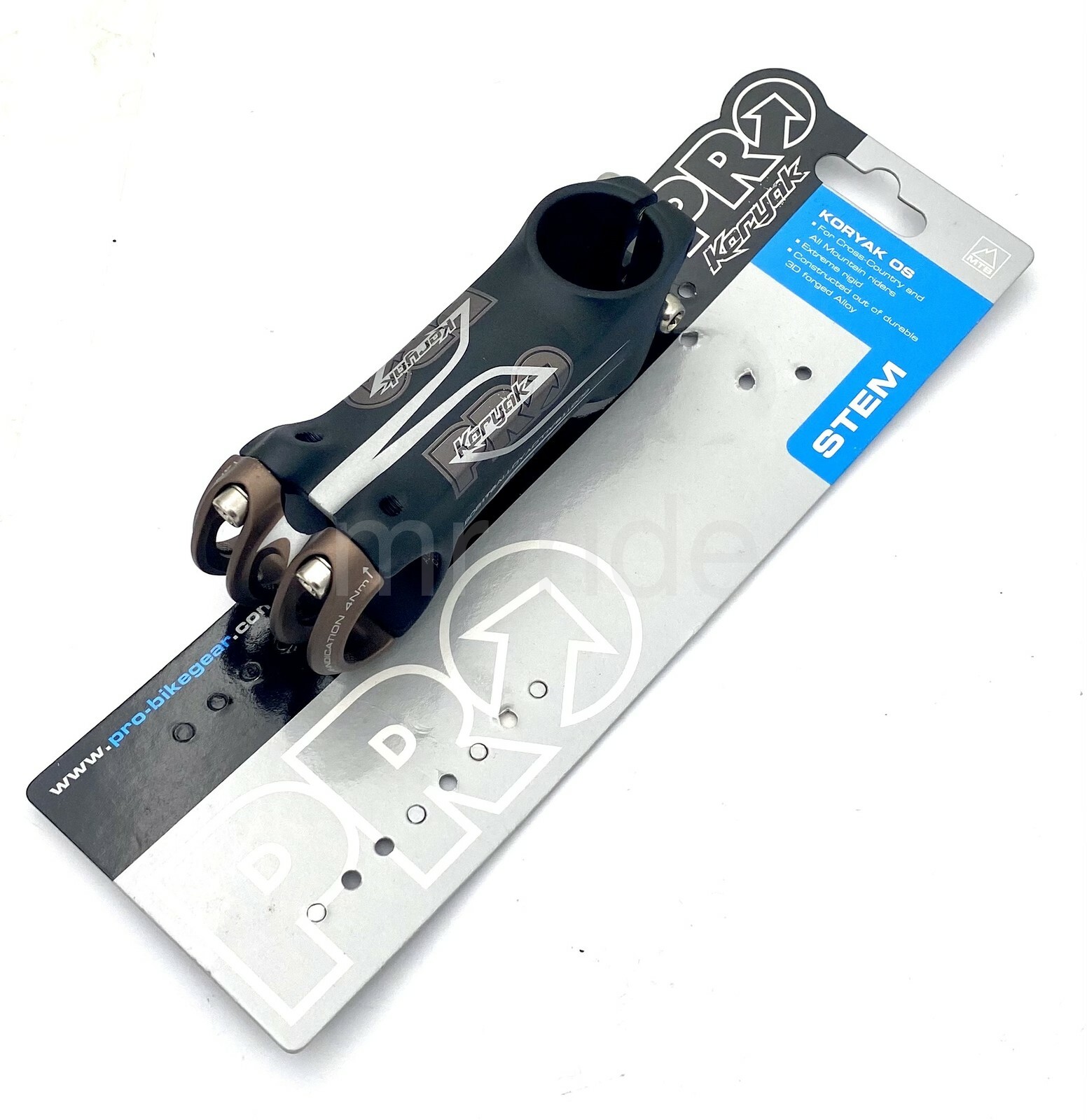 Shimano PRO KORYAK 3D Forged Stem,1-1/8″, +/- 10 Degree, 31.8 x 80~120mm, Black