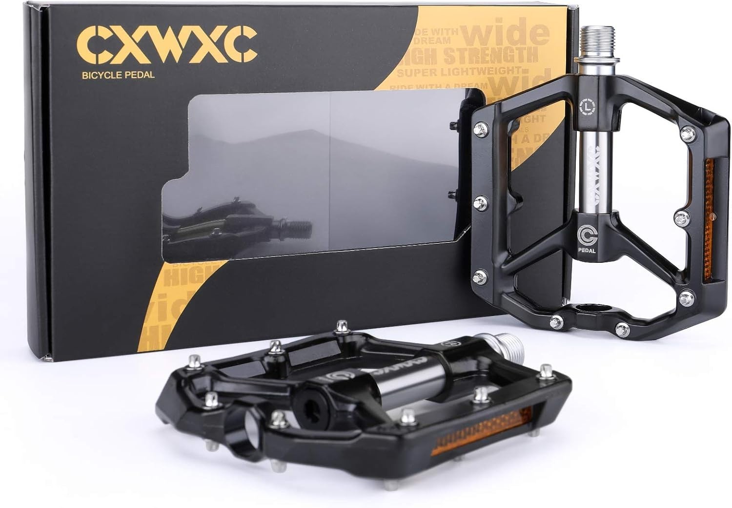 Aluminum Alloy Bike Pedals with Anti-Skid Nails – Lightweight & Durable 4.13″