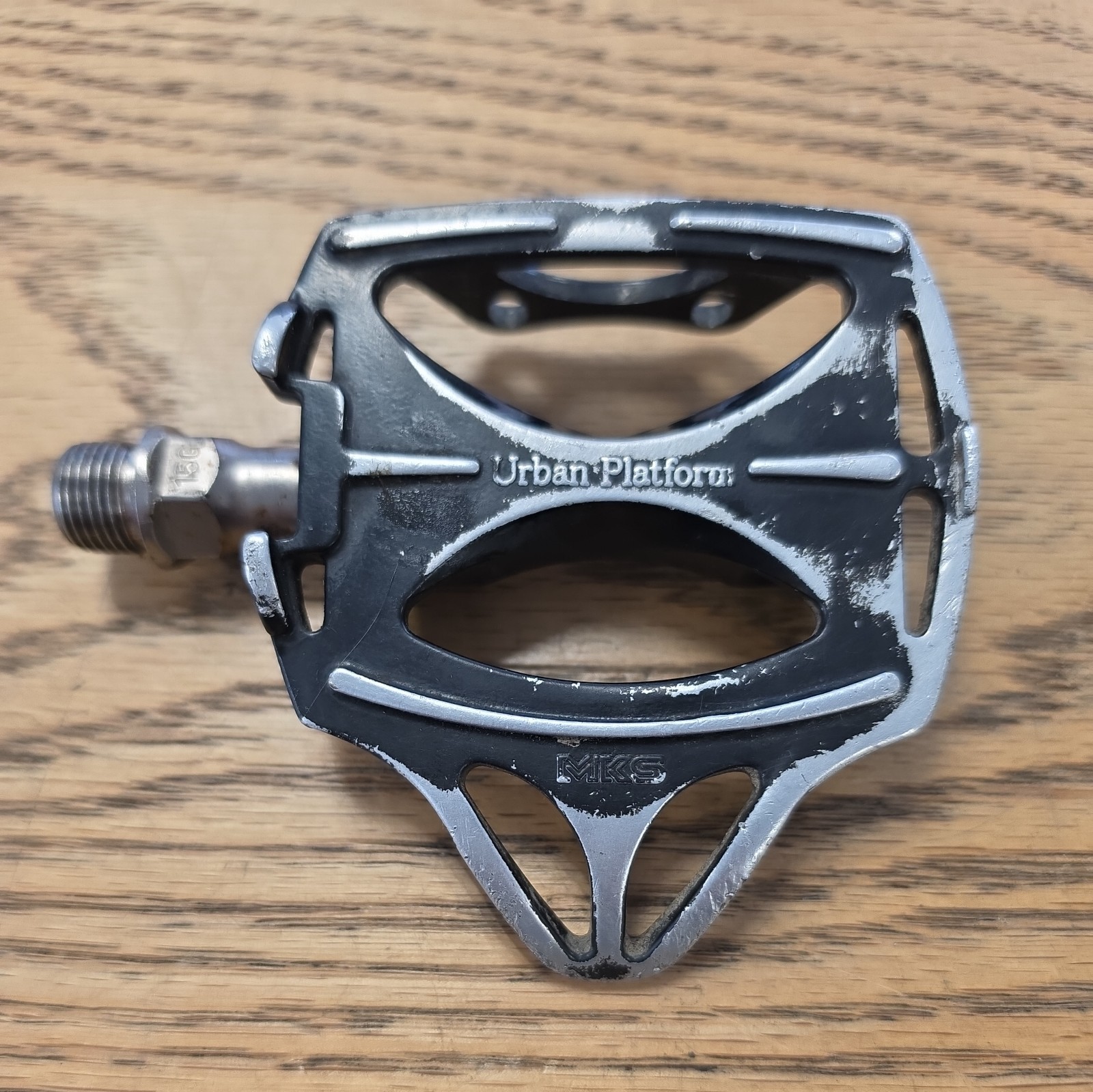 MKS URBAN PLATFORM BLACK ANODIZED FORGED ALLOY BICYCLE PEDALS 9/16 X 20 TPI