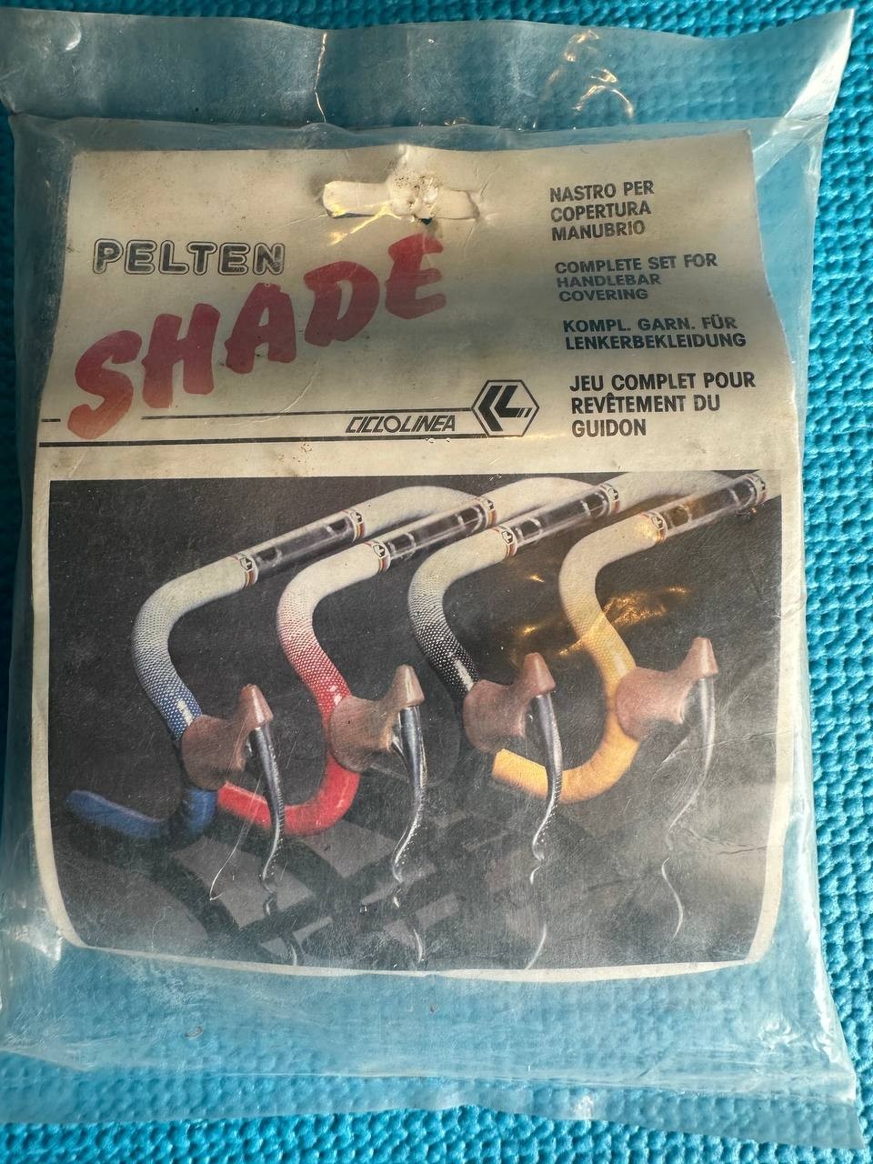 NOS Pelten Shade Handlebar Tape Black to White Fade Italy Ciclolinea Vintage