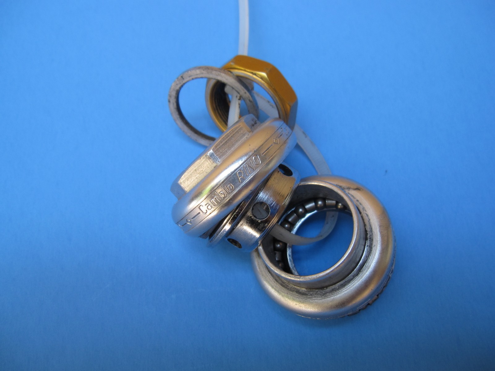 vintage Cambio Rino headset, 1″, Italian thread, as Campagnolo, read description