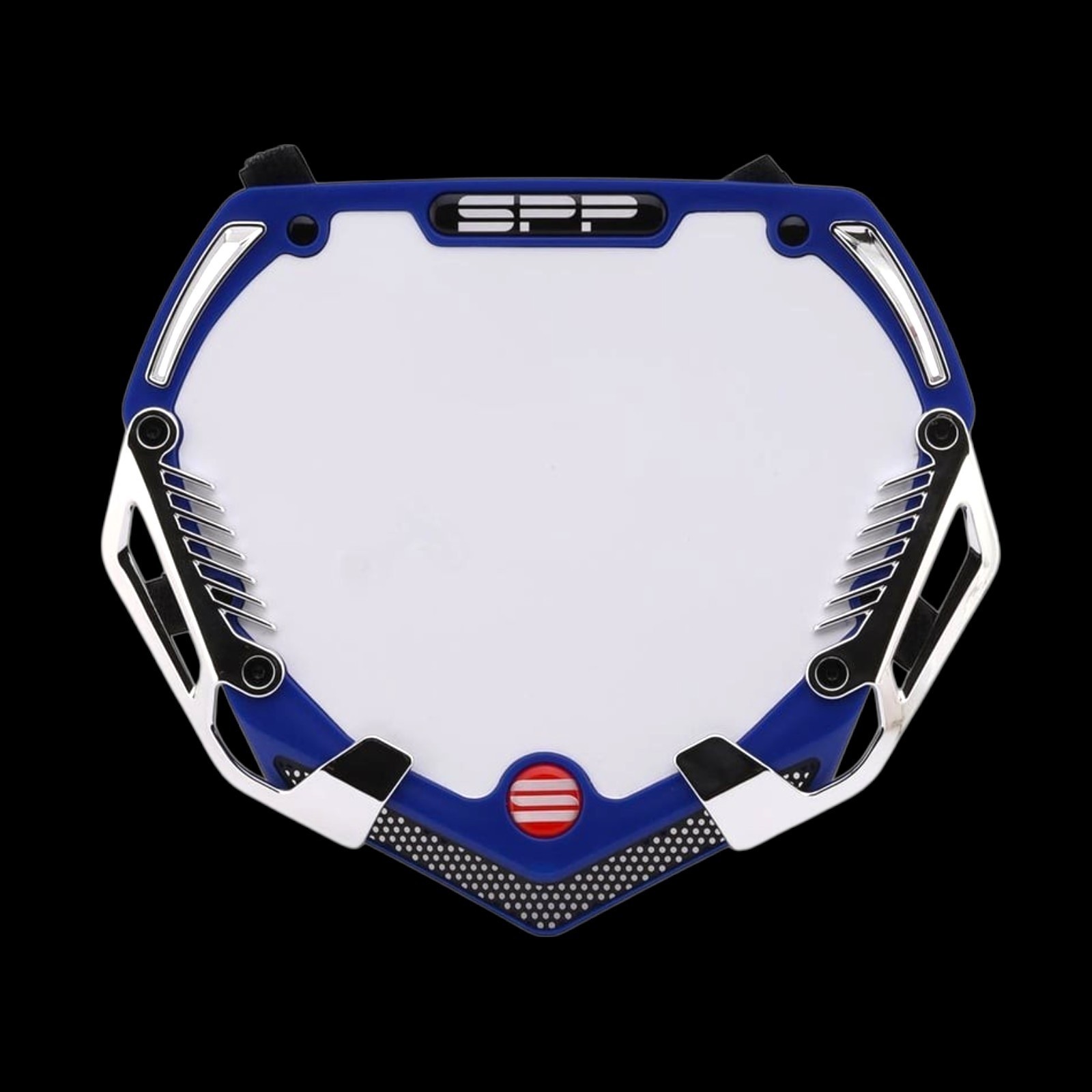 SYNDYT SPP 7pc Number Plate System (Blue/Chrome) (Pro) 8.25″x9.5″