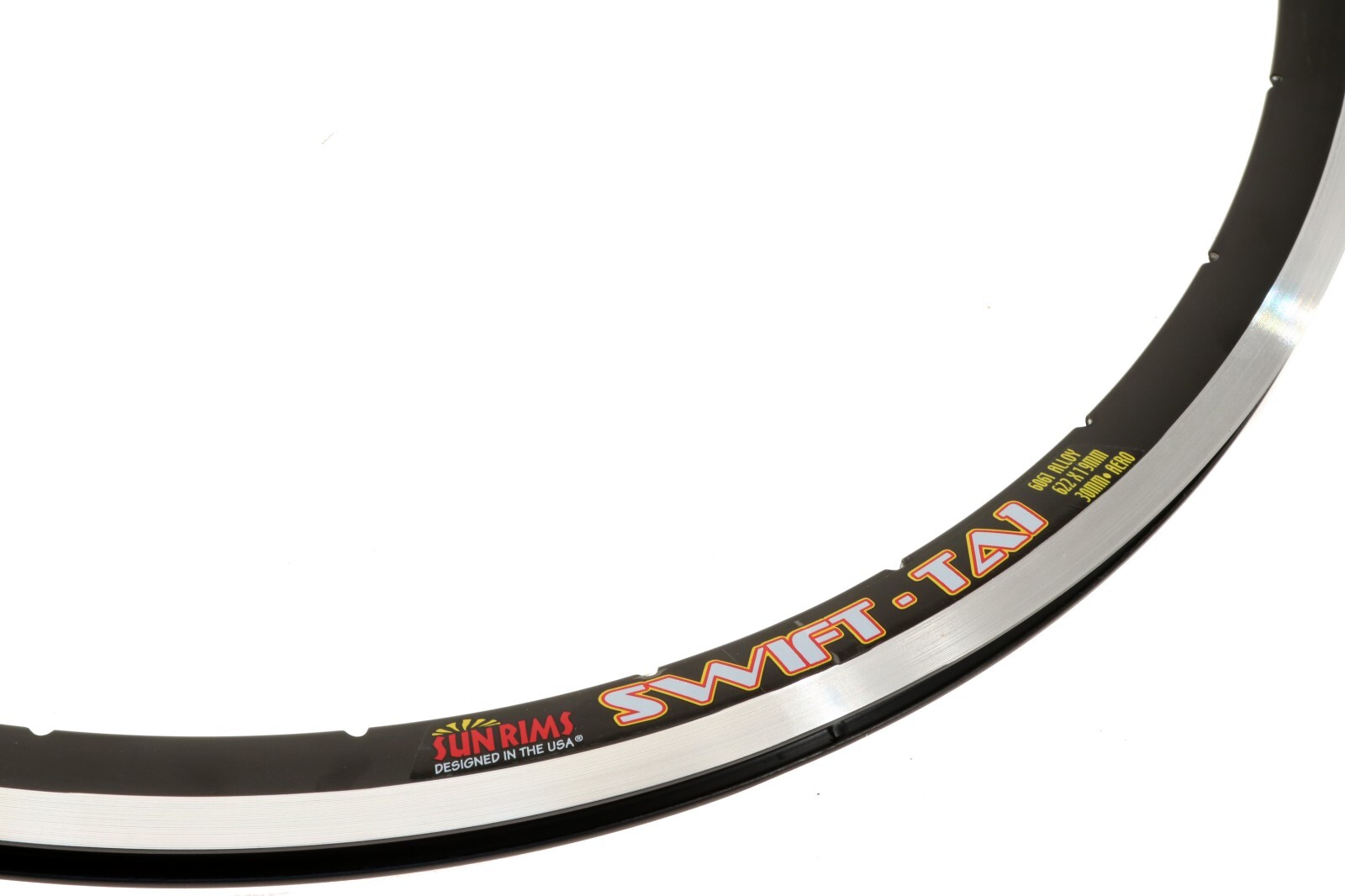 Sun Ringle Swift-TA1 Aero Road Bike Rim 700c MSW 28H Black Alloy NEW NOS