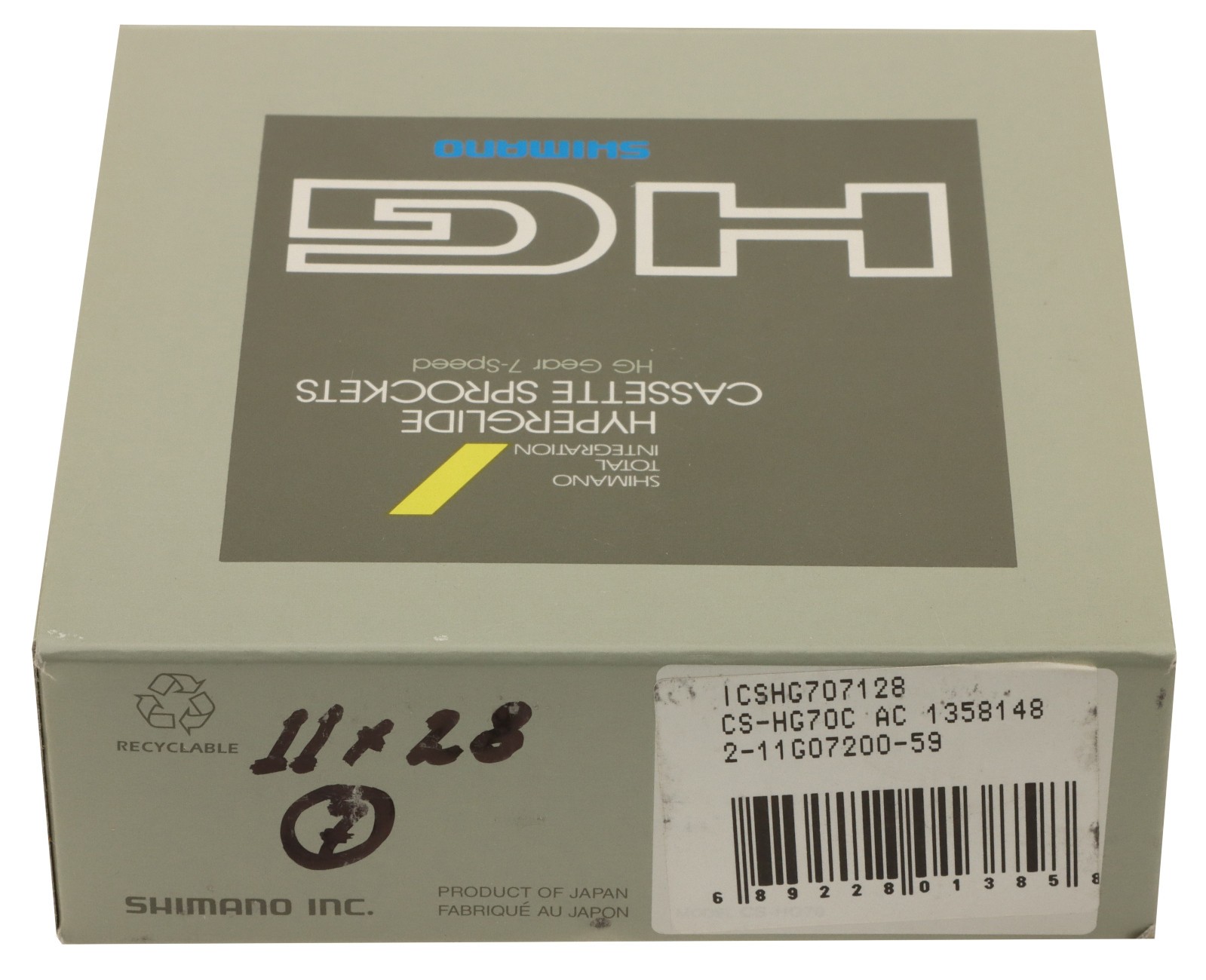 Shimano CS-HG 70 Cassette 11-28T 7 Speed NOS New
