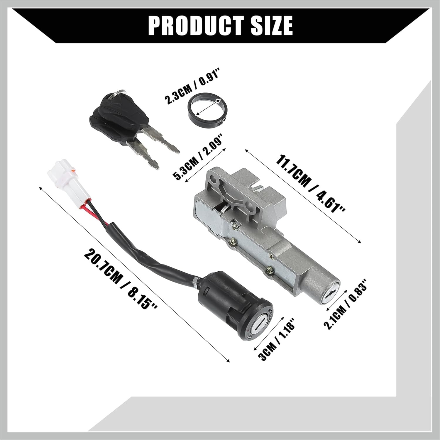 Front/Electric Dirt Bike Key Set for Sur Ron x for Sur Ron S/Ignition Key Switch