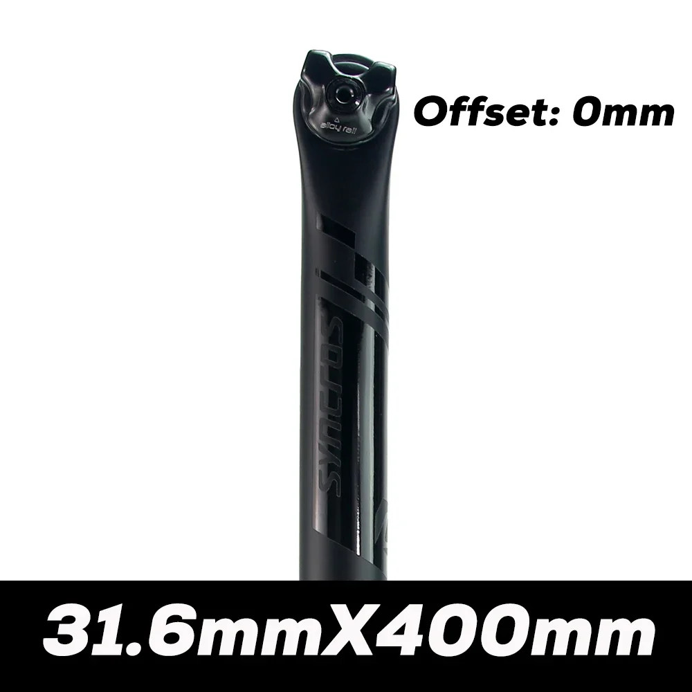 Carbon Fiber Seatpost MTB/Road Bike Seat Tube 0°/20° Rail 7×9/7x7mm 27.2-31.6mm
