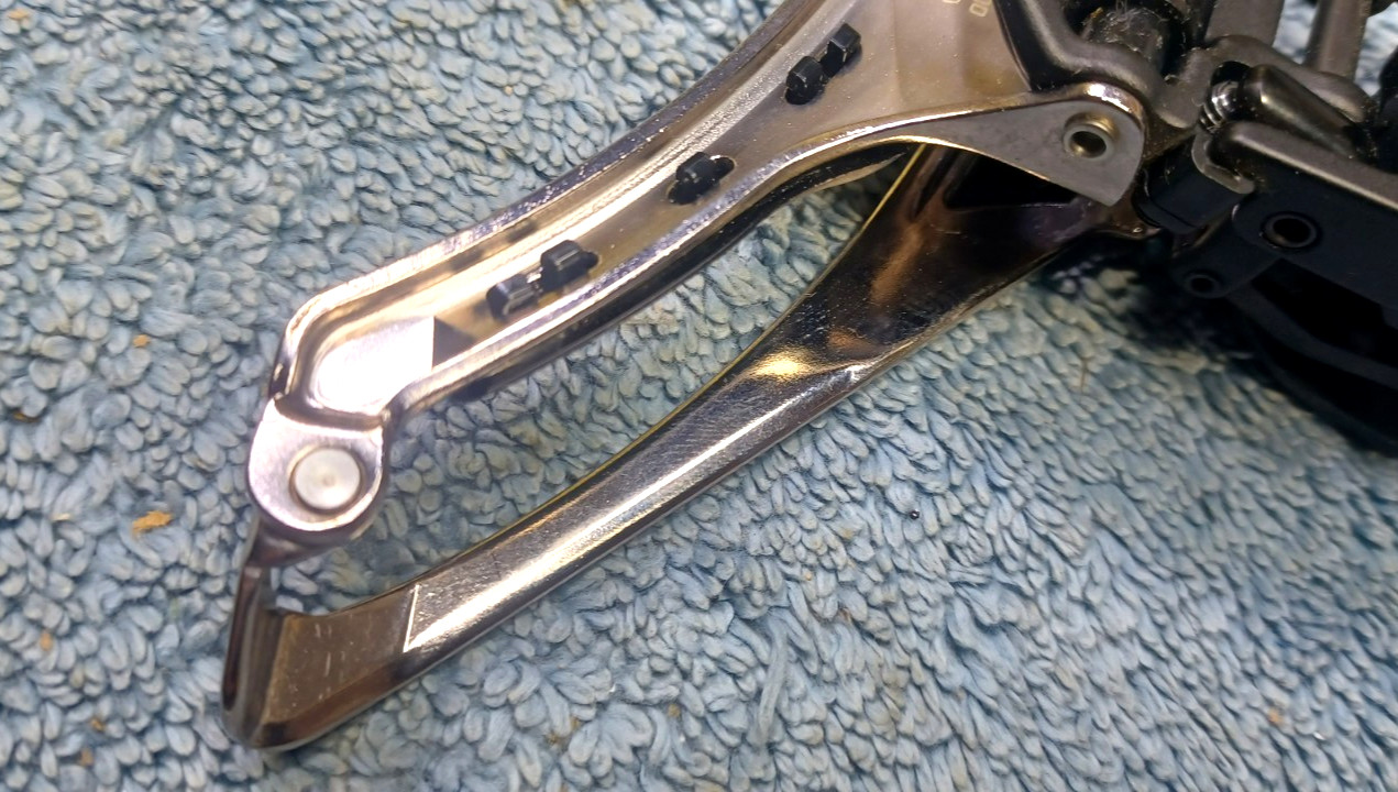 VGC, used, Shimano Dura Ace FD-R9100, Front Derailleur Braze On, 2×11