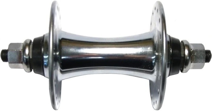 Front Track Bike High Flange Hub 100mm 32h Loose Ball Silver Nut/Bolt Ships Free