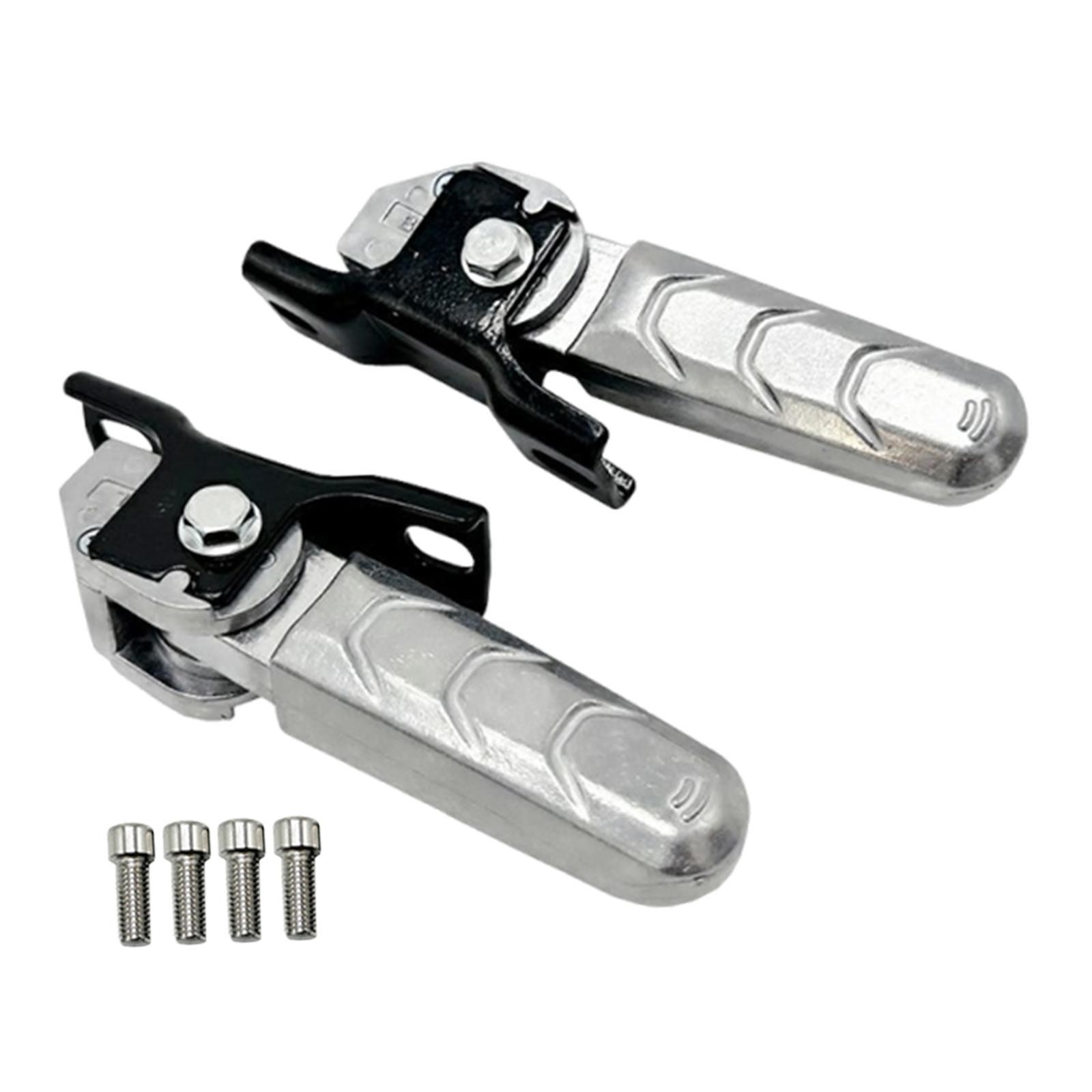 E Bike Foot Rests Replace Easy to Install Non Slip Practical Foldable Pedal