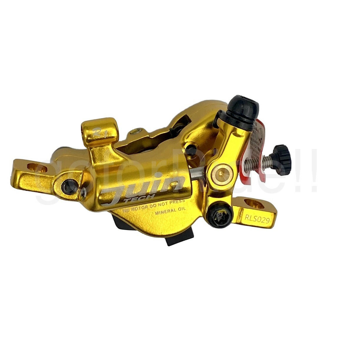 JUIN R1 Cable Hybrid Hydraulic Road/CX Bike Disc Brake set + 160mm rotor Gold