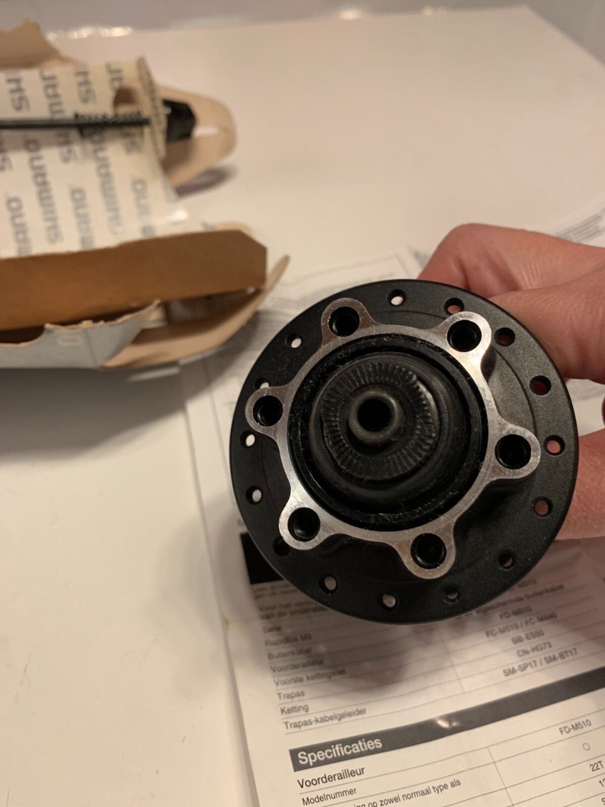 Shimano Deore Front Hub HB-M525 36 Holes 100MM 9Sp NOS