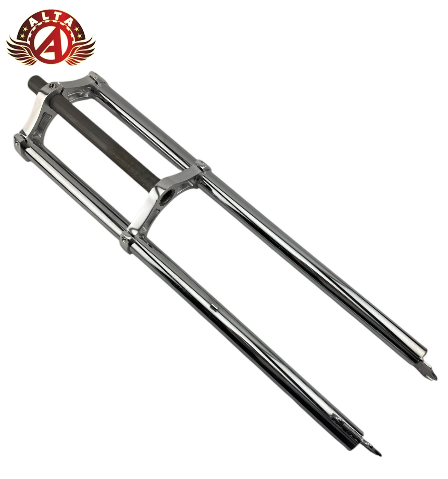 ALTA Triple Tree Fat Bike, 1-1/8″ (28.6mm) Aluminum Crown Disk Brake Fork CHROME
