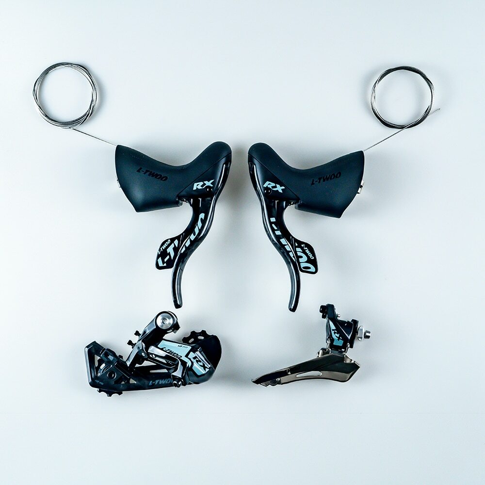 LTWOO RX 24s Road Group 2x12Speed Carbon Fiber Shifter Rear Derailleurs FD Black