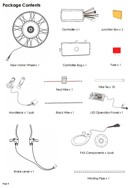 Electric Bicycle Conversion Kit Fat Tire EBIKE 48V 1500W 26 Rear Hub Motor LCD