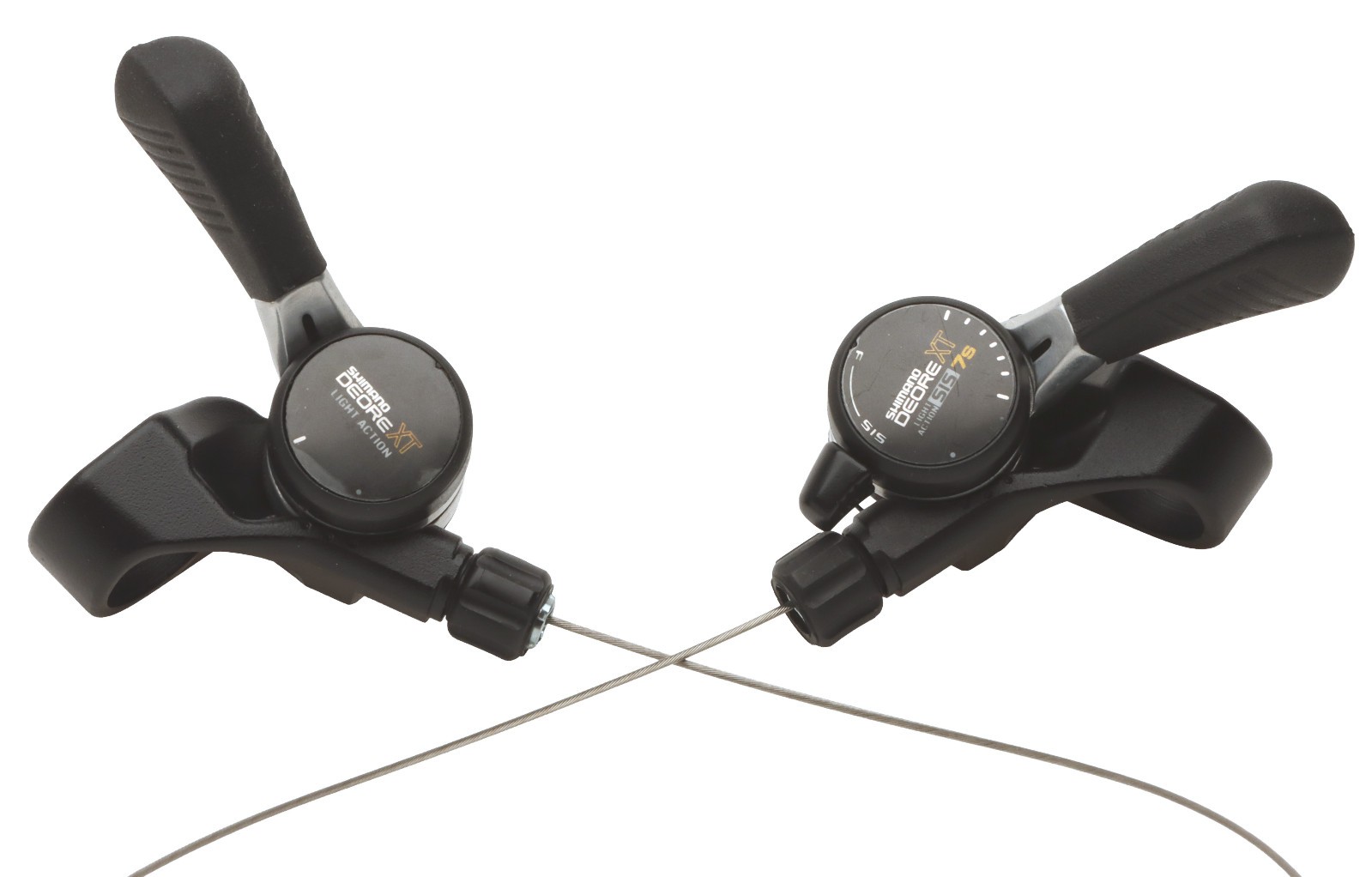 Shimano Deore XT SL-M732 Shift Lever Set R/L 3×7 Black NOS NEW