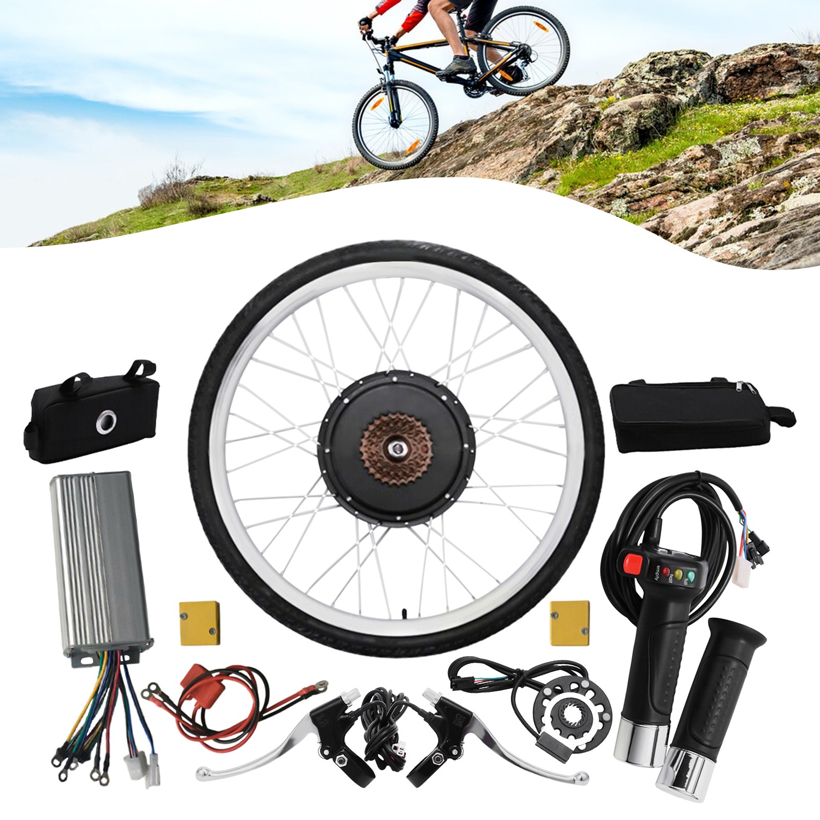 Electric Bike Conversion Kit 28inch 48V 1000W Rear Wheel E-Bike Conversion Kit