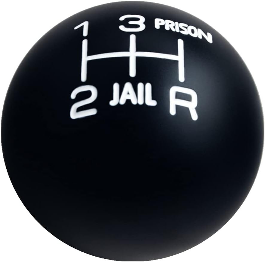 Aluminum 200 Grams Weighted Round Black/White Inlay Jail Prison 5 Speed Shift…