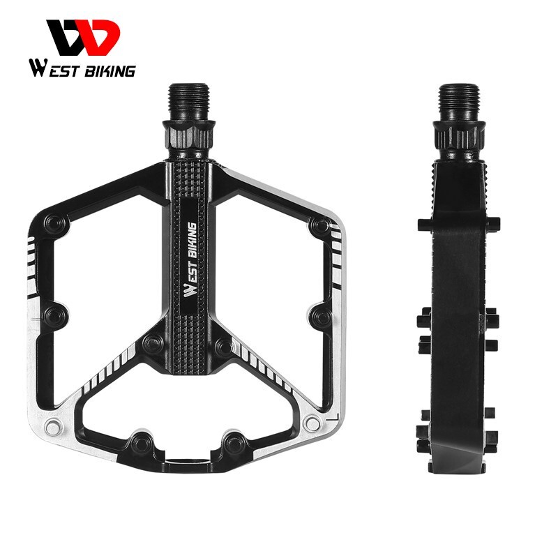 WEST BIKING Bike Pedals DU Sealed Bearing 9/16″ Aluminum Alloy Bicycle Pedals