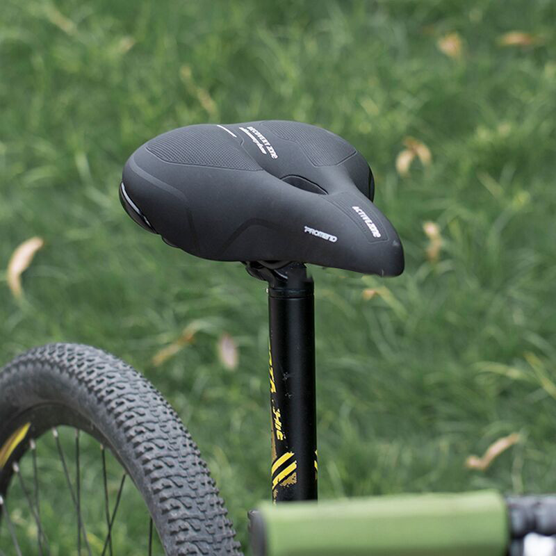 Promend Bicycle MTB Bike Seat Saddle Cushion Pad Thicken Wide PU EVA Foam Saddle