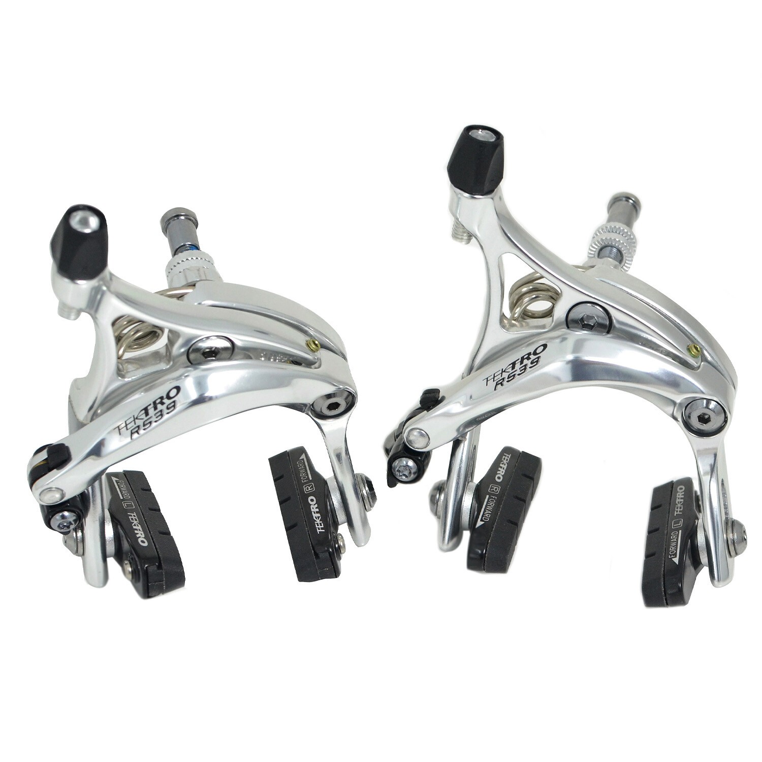 Sale~ TEKTRO R539 Caliper Brake Set 47-59mm with QR Recessed Mount , Silver