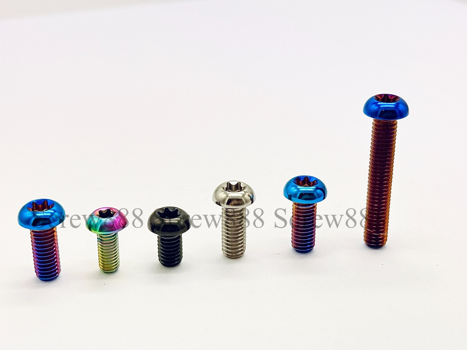 12Pcs Titanium Ti M5x10mm Mountain Cycling Bike Disc Rotor Bolt Torx T25 Gold