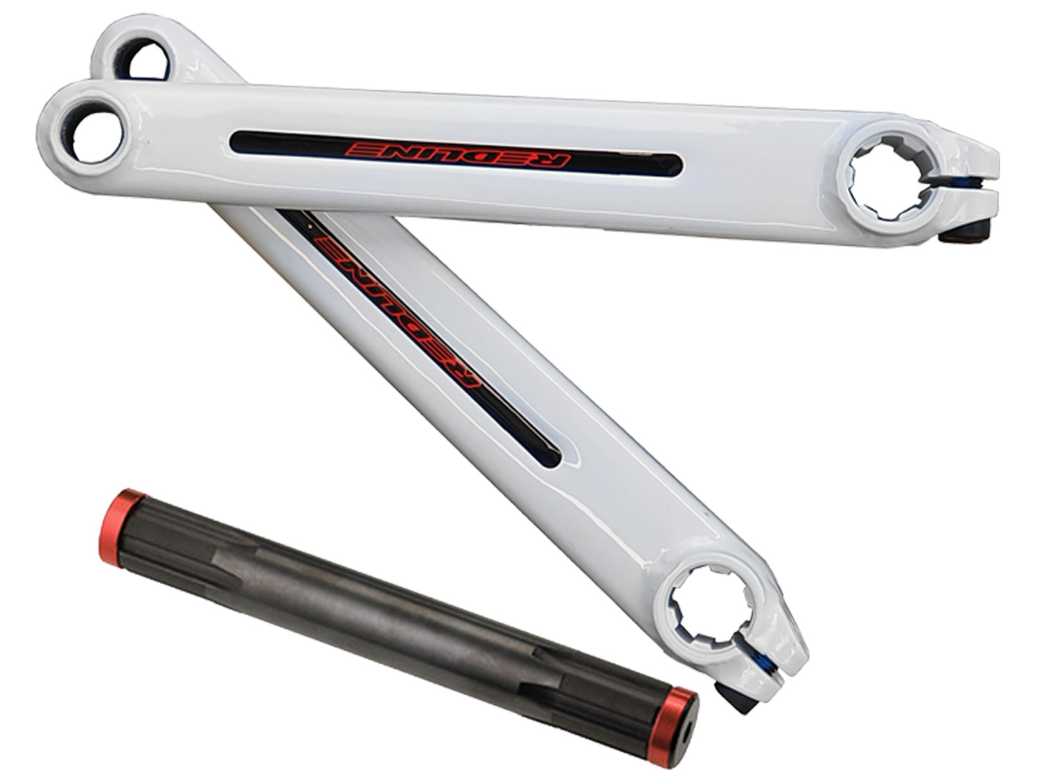 Redline Flight 402 Cranks – White 180mm