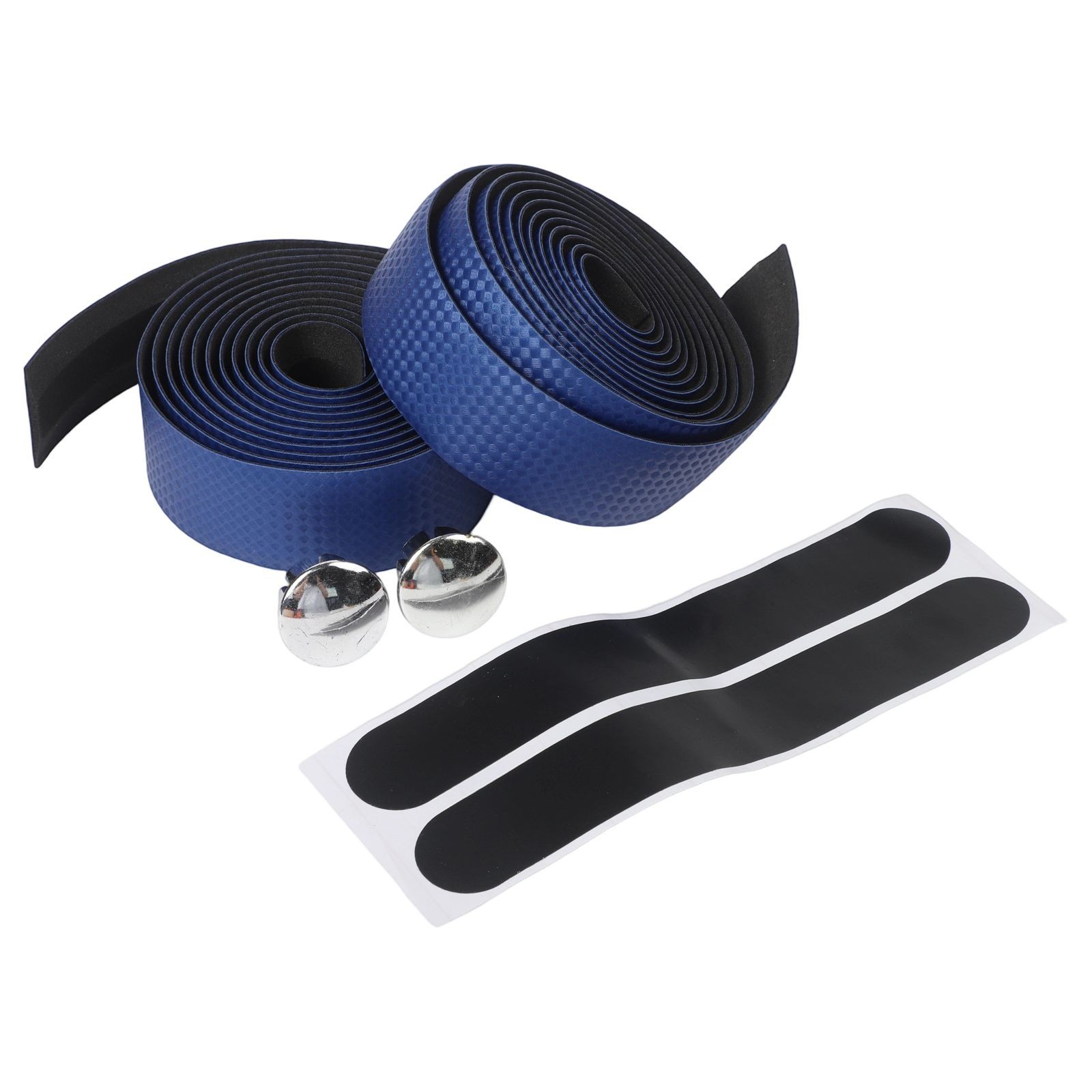 Carbon Fiber PU Leather Bike Handlebar Tape ?C Anti Slip Strap Belt Set