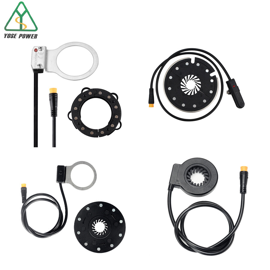 Speed Sensor Electric Bicycle Pedal PAS 12 Magnets E-bike System Assist Black