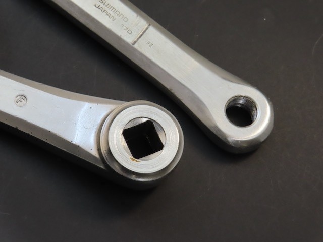 Vintage 170mm x 130bcd Shimano 600 Arabesque crank arms Japan