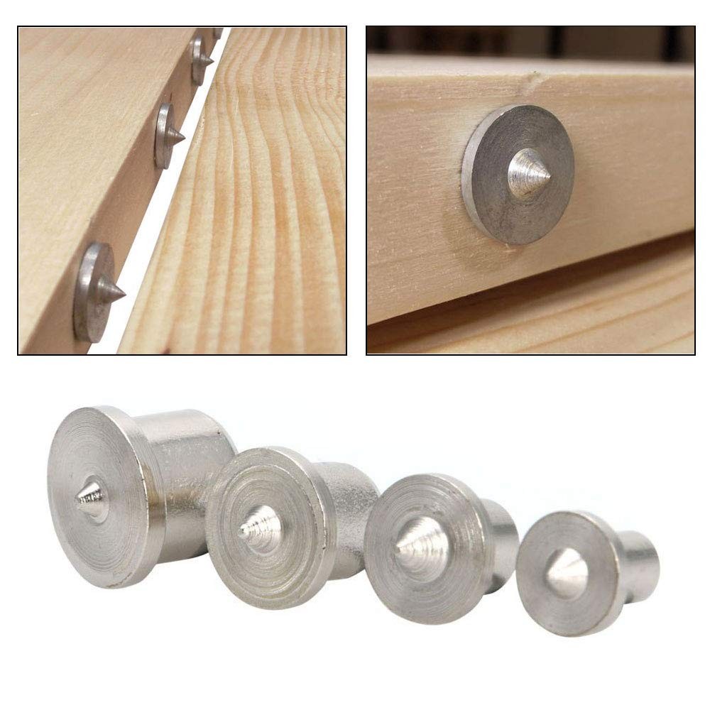 Saipe 16 Pcs Wood 6mm x 25mm, 8mm x 10mm x 12mm x Silver