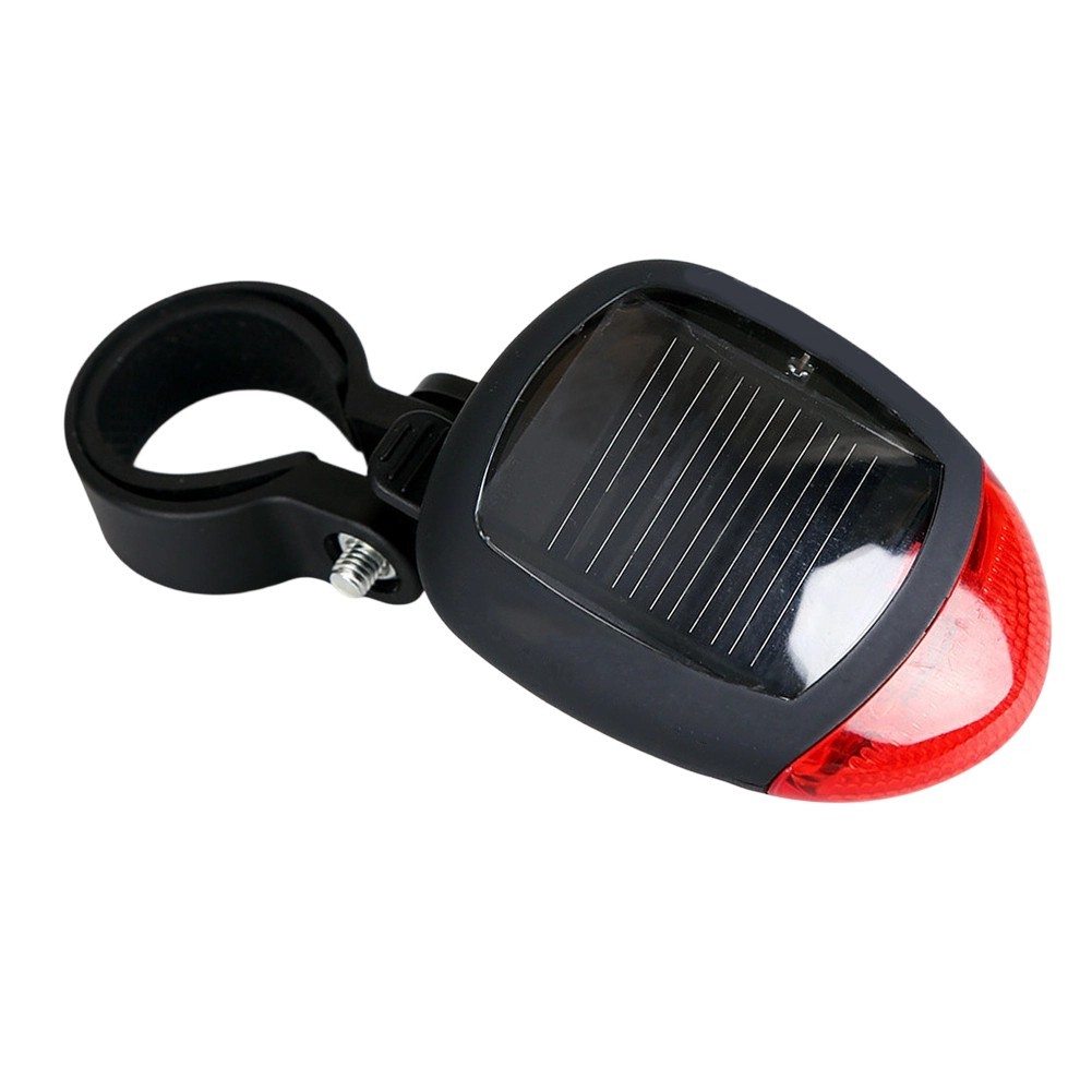 Solar Powered Bicycle Taillight for Night Visibility and All-Terrain Application