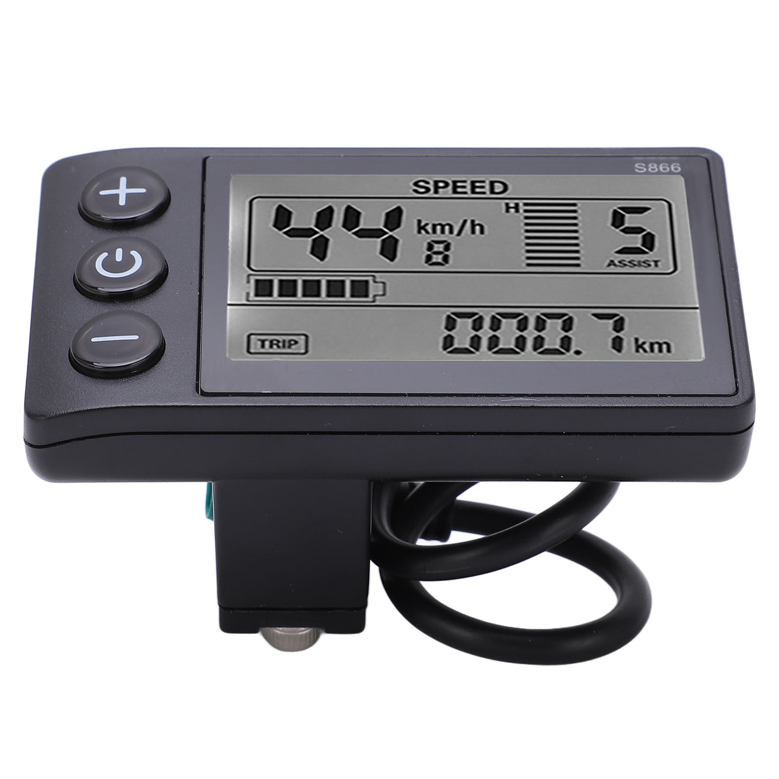 Electric Cycle S866 LCD Display Meter 24V 36V 48V Control Panel with Water Resis