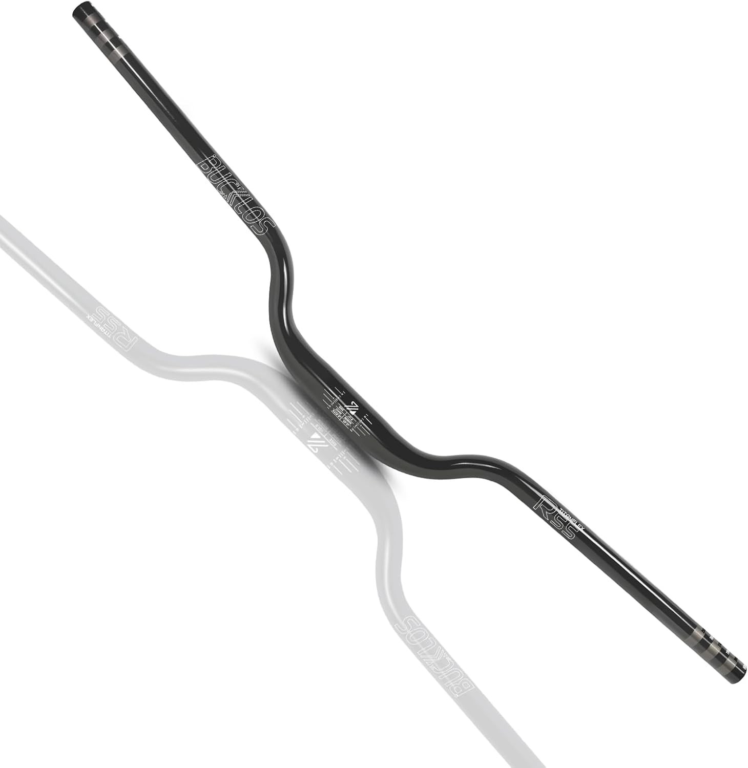 BUCKLOS 31.8mm—55mm Rise Mountain Bike Handlebars Riser Bar, Aluminum Alloy MT