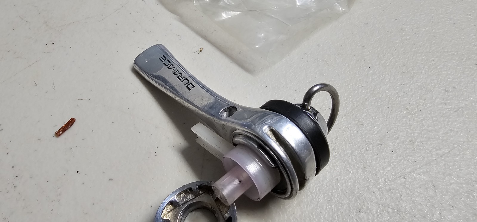 Shimano Dura-Ace SL-7400/7401 6-Speed Down Tube SIS Shifter Set w/ Cables