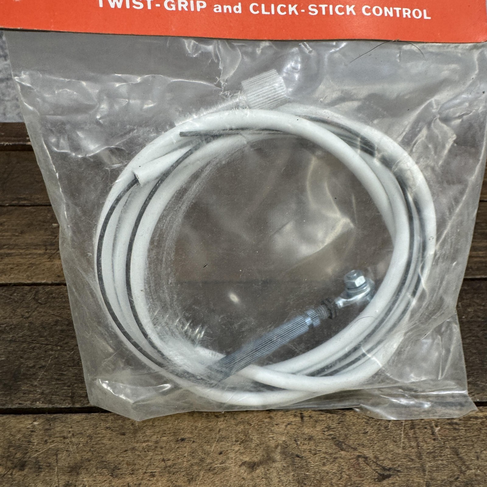 Vintage Cateye 3-5 Speed Derailleur Cable Set White Shimano Twist Grip NOS
