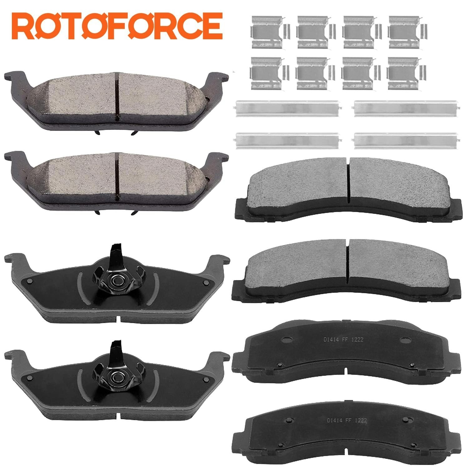 RotoForce Ceramic Brake Pads for 2010 2011 Ford F-150 – Front & Rear