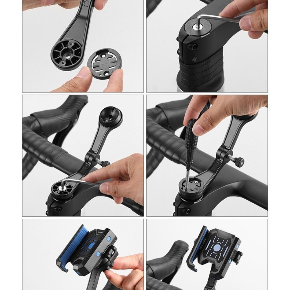 Silicone Phone Holder for Motorcycle Handlebar Mount Fits Most Phone Sizes