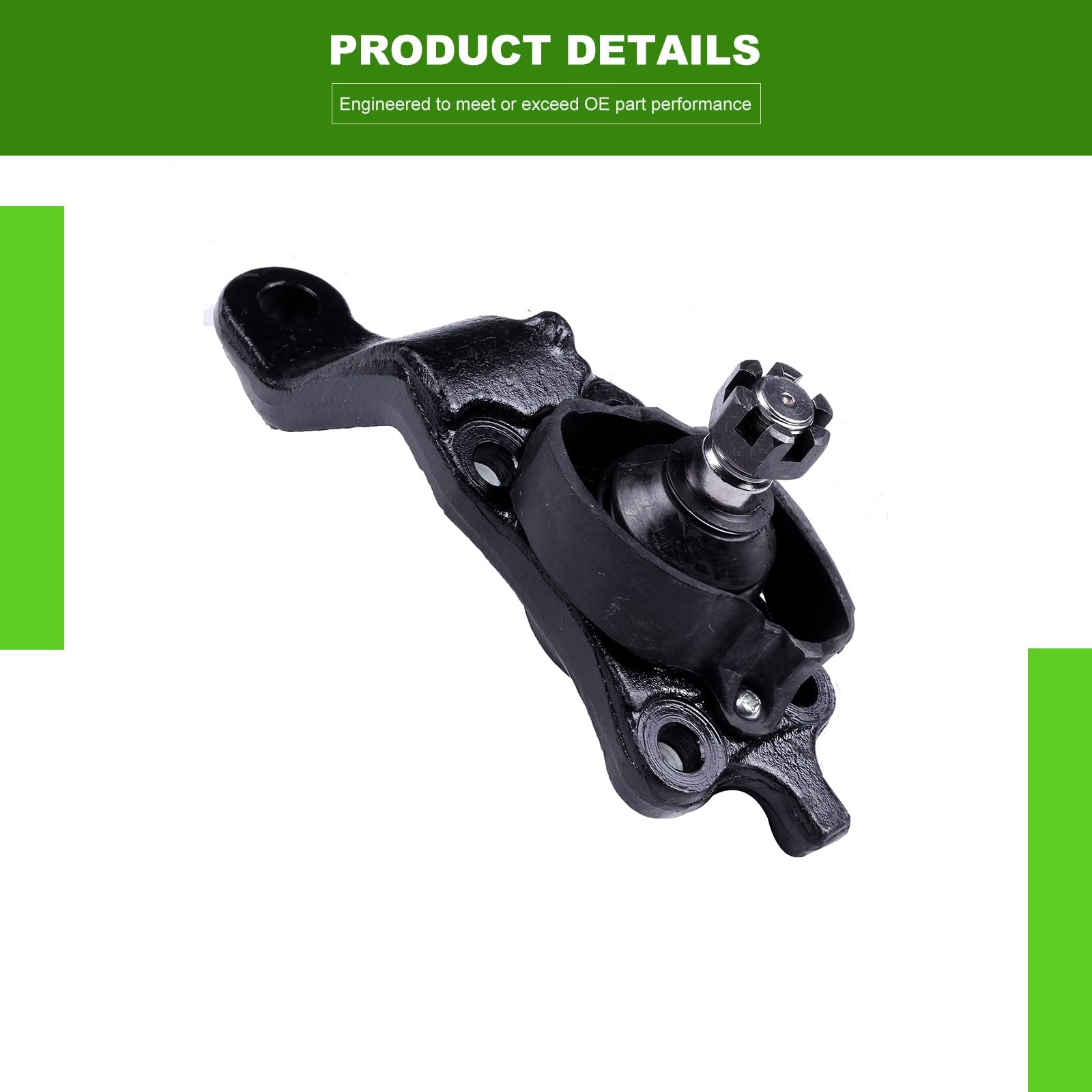 Scitoo 4Pcs Front Suspension Kit Lower Ball Joint Upper Ball Joint Fit
